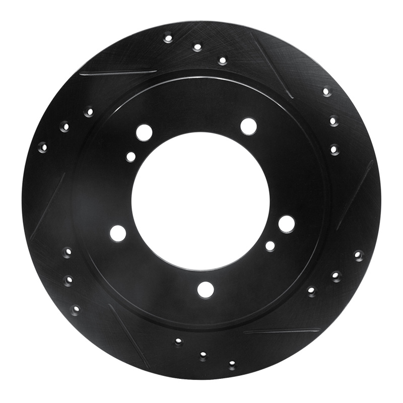 Chevrolet Tracker Brake Rotor (1) - Front Right - R1 Concepts - Drilled & Slotted - Black - `99-`04